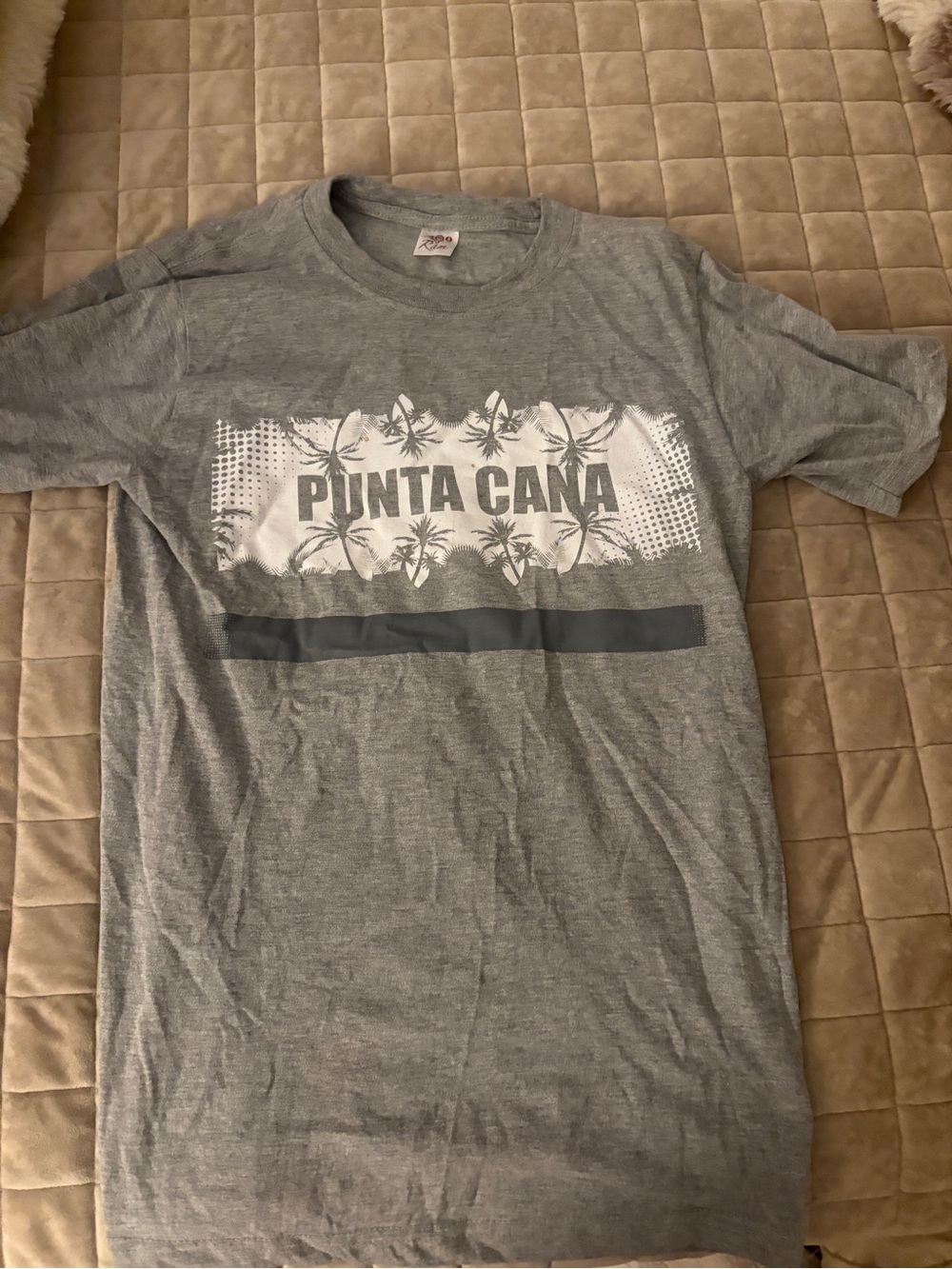 Punta Cana Gray Graphic Tee - Men's Casual Shirt